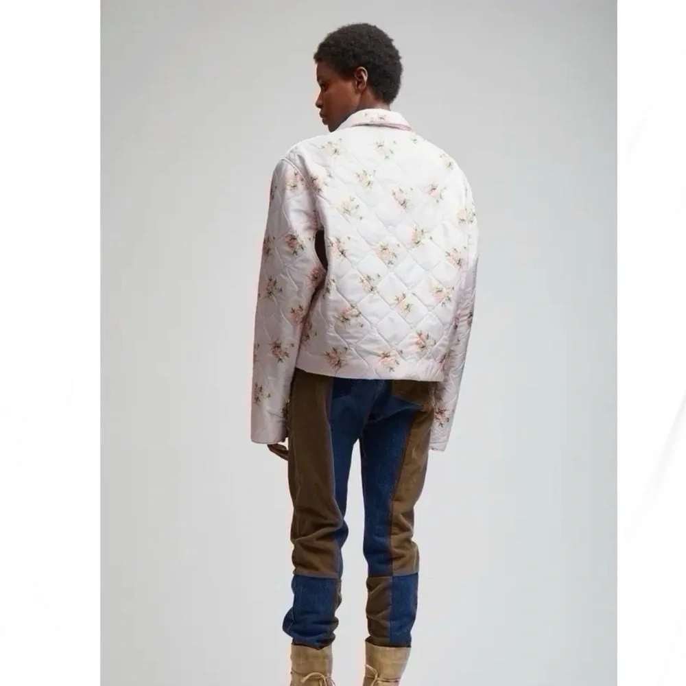 Rentrayage Melba Roses Floral Quilted Bomber Jacket - Picture 10 of 11